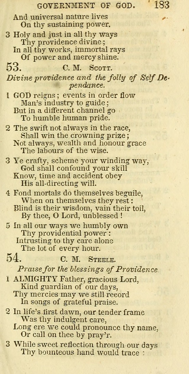 The Christian Psalmist: being a collection of psalms, hymns, and spiritual songs compiled from the most approved authors, and designed as a standard hymn book for public and social worship page 183