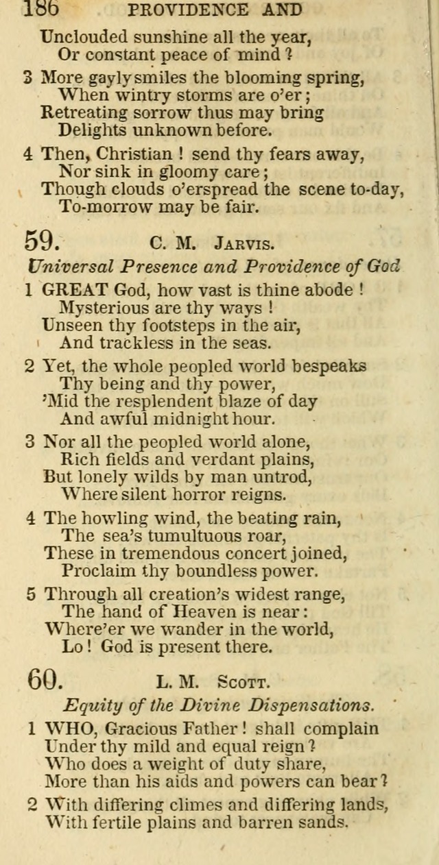 The Christian Psalmist: being a collection of psalms, hymns, and spiritual songs compiled from the most approved authors, and designed as a standard hymn book for public and social worship page 186