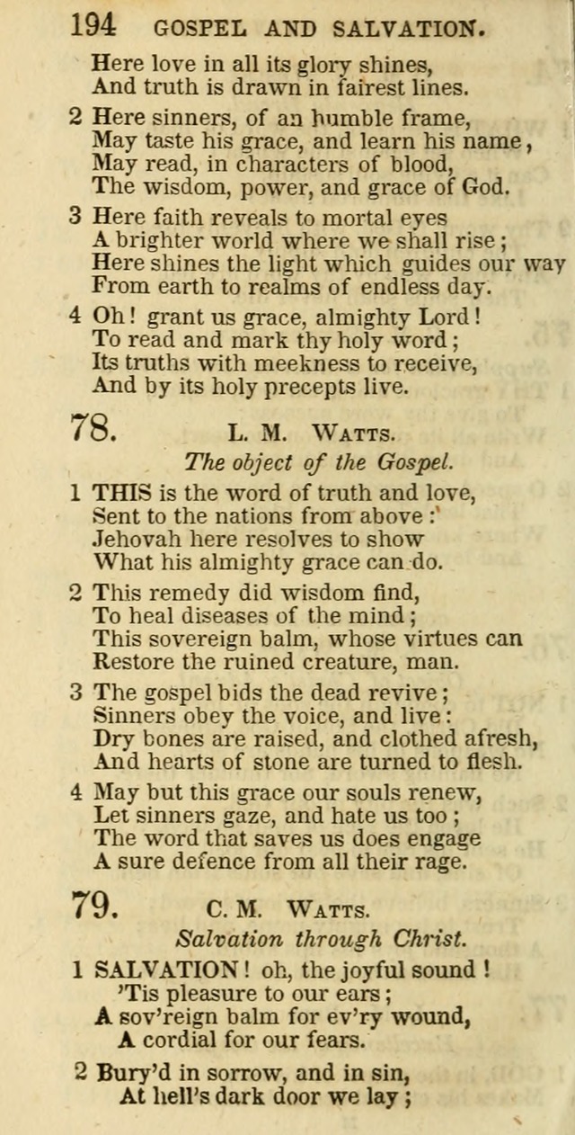 The Christian Psalmist: being a collection of psalms, hymns, and spiritual songs compiled from the most approved authors, and designed as a standard hymn book for public and social worship page 194