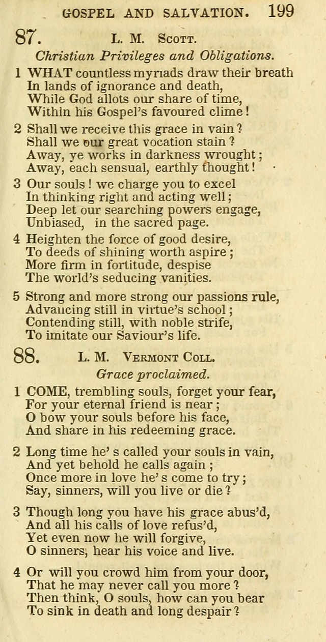 The Christian Psalmist: being a collection of psalms, hymns, and spiritual songs compiled from the most approved authors, and designed as a standard hymn book for public and social worship page 199