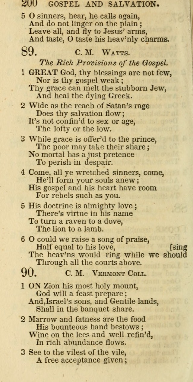 The Christian Psalmist: being a collection of psalms, hymns, and spiritual songs compiled from the most approved authors, and designed as a standard hymn book for public and social worship page 200