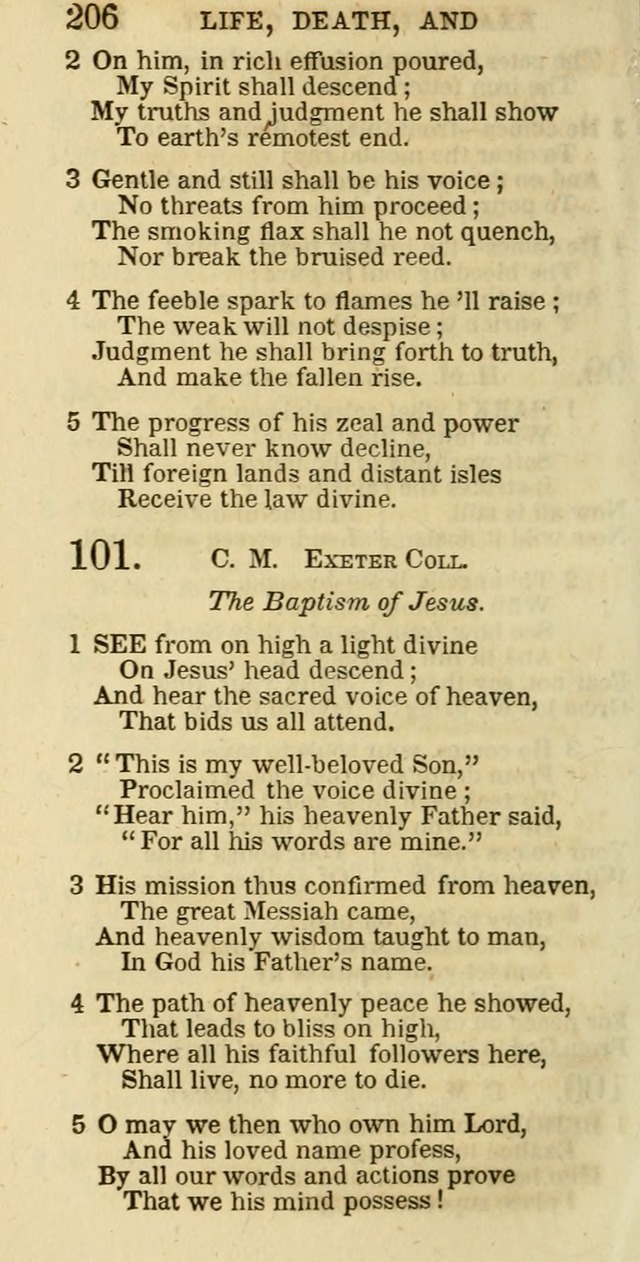 The Christian Psalmist: being a collection of psalms, hymns, and spiritual songs compiled from the most approved authors, and designed as a standard hymn book for public and social worship page 206