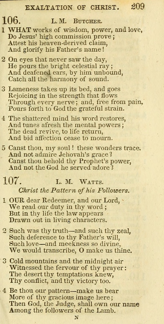The Christian Psalmist: being a collection of psalms, hymns, and spiritual songs compiled from the most approved authors, and designed as a standard hymn book for public and social worship page 209