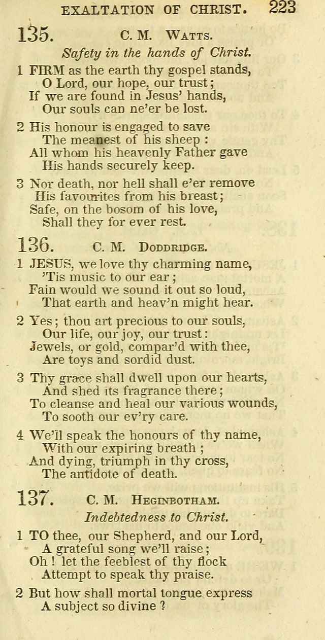 The Christian Psalmist: being a collection of psalms, hymns, and spiritual songs compiled from the most approved authors, and designed as a standard hymn book for public and social worship page 223