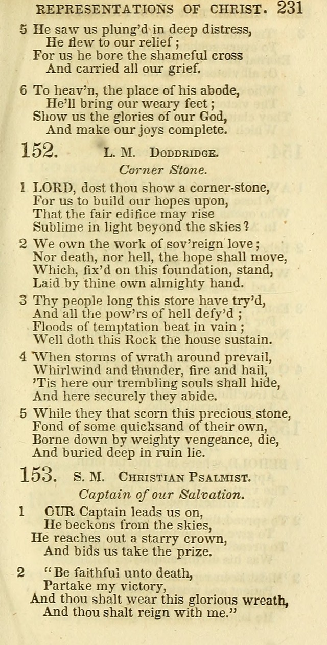 The Christian Psalmist: being a collection of psalms, hymns, and spiritual songs compiled from the most approved authors, and designed as a standard hymn book for public and social worship page 231