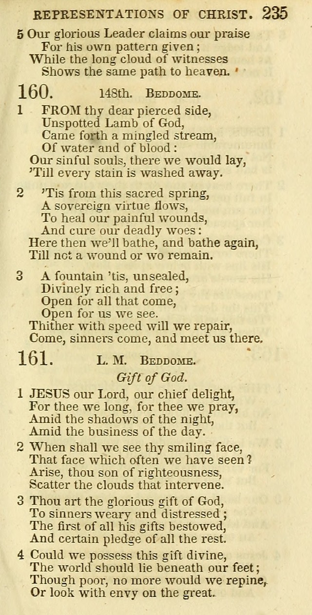 The Christian Psalmist: being a collection of psalms, hymns, and spiritual songs compiled from the most approved authors, and designed as a standard hymn book for public and social worship page 235