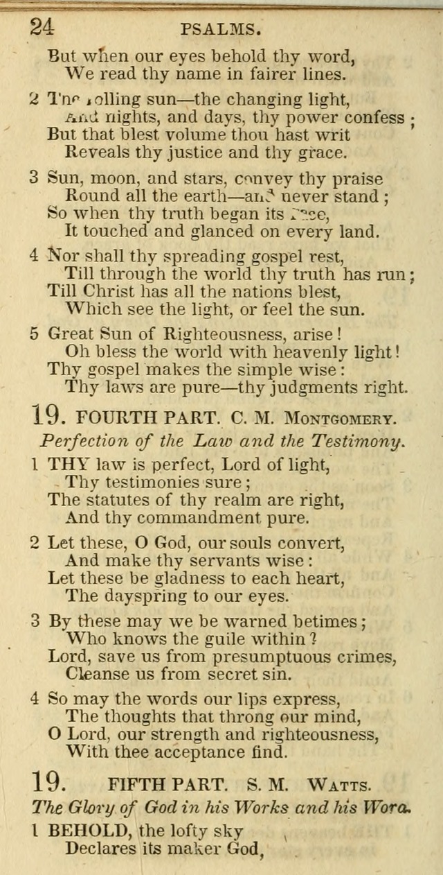 The Christian Psalmist: being a collection of psalms, hymns, and spiritual songs compiled from the most approved authors, and designed as a standard hymn book for public and social worship page 24