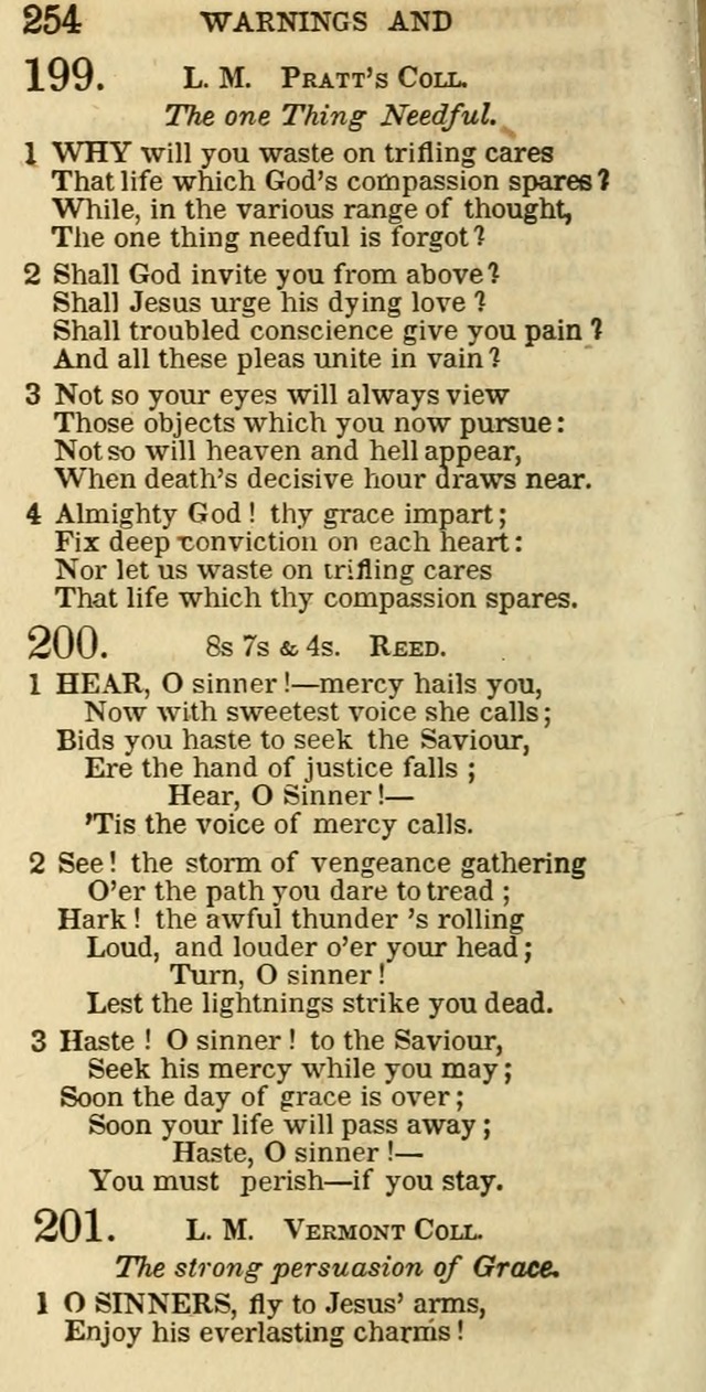 The Christian Psalmist: being a collection of psalms, hymns, and spiritual songs compiled from the most approved authors, and designed as a standard hymn book for public and social worship page 254