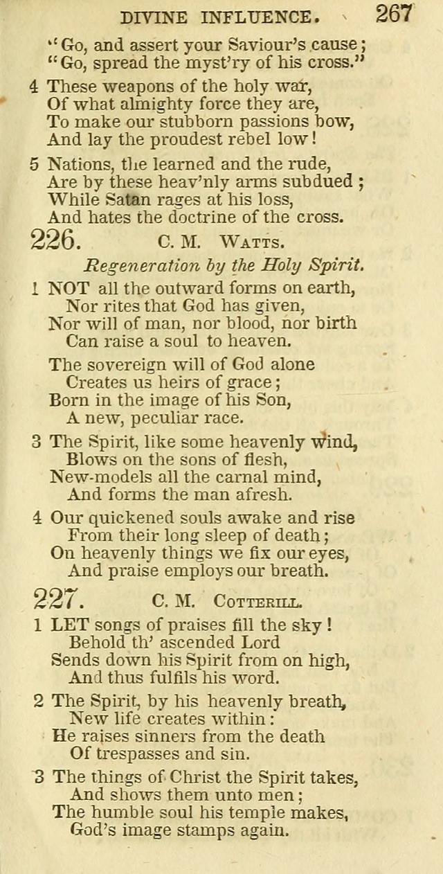 The Christian Psalmist: being a collection of psalms, hymns, and spiritual songs compiled from the most approved authors, and designed as a standard hymn book for public and social worship page 267