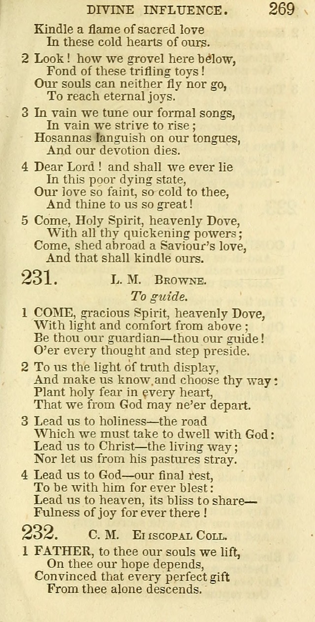 The Christian Psalmist: being a collection of psalms, hymns, and spiritual songs compiled from the most approved authors, and designed as a standard hymn book for public and social worship page 269