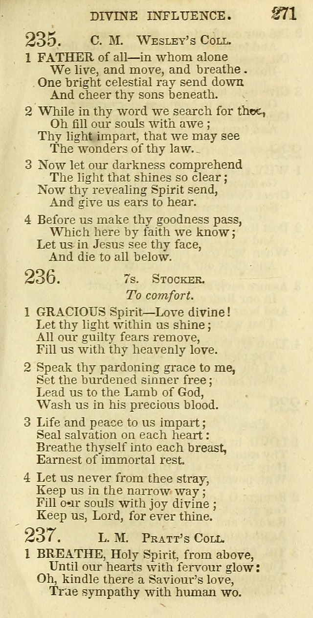 The Christian Psalmist: being a collection of psalms, hymns, and spiritual songs compiled from the most approved authors, and designed as a standard hymn book for public and social worship page 271