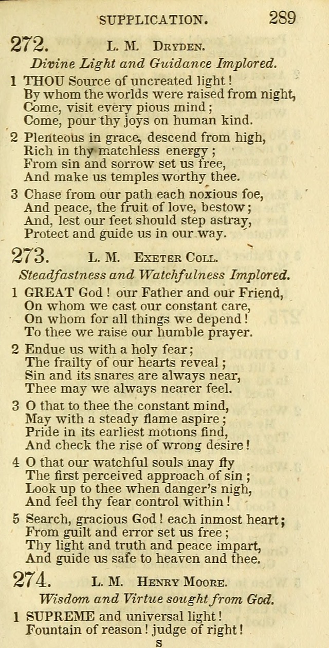 The Christian Psalmist: being a collection of psalms, hymns, and spiritual songs compiled from the most approved authors, and designed as a standard hymn book for public and social worship page 289