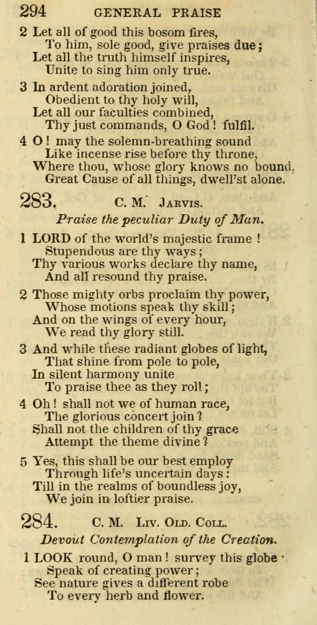 The Christian Psalmist: being a collection of psalms, hymns, and spiritual songs compiled from the most approved authors, and designed as a standard hymn book for public and social worship page 294