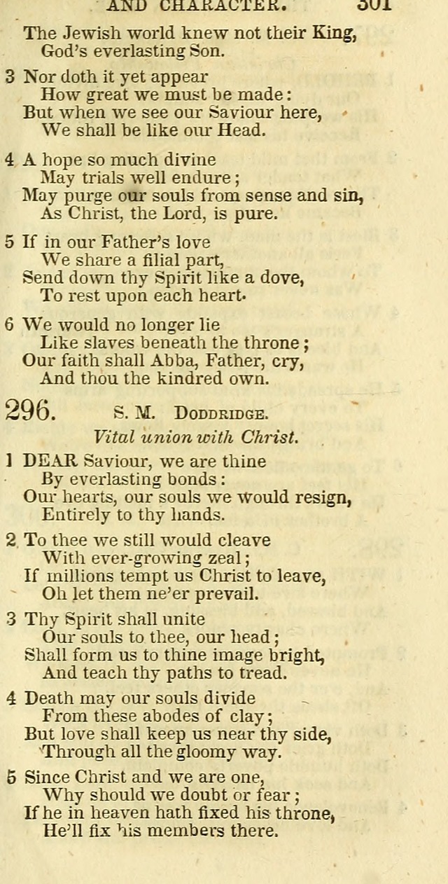 The Christian Psalmist: being a collection of psalms, hymns, and spiritual songs compiled from the most approved authors, and designed as a standard hymn book for public and social worship page 301