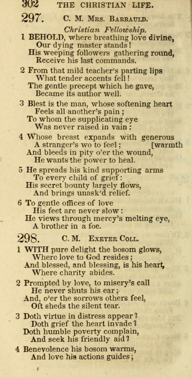 The Christian Psalmist: being a collection of psalms, hymns, and spiritual songs compiled from the most approved authors, and designed as a standard hymn book for public and social worship page 302