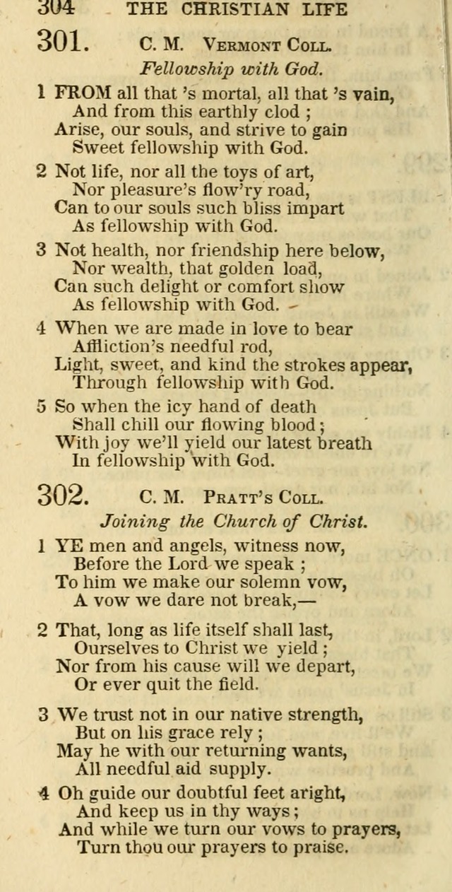 The Christian Psalmist: being a collection of psalms, hymns, and spiritual songs compiled from the most approved authors, and designed as a standard hymn book for public and social worship page 304