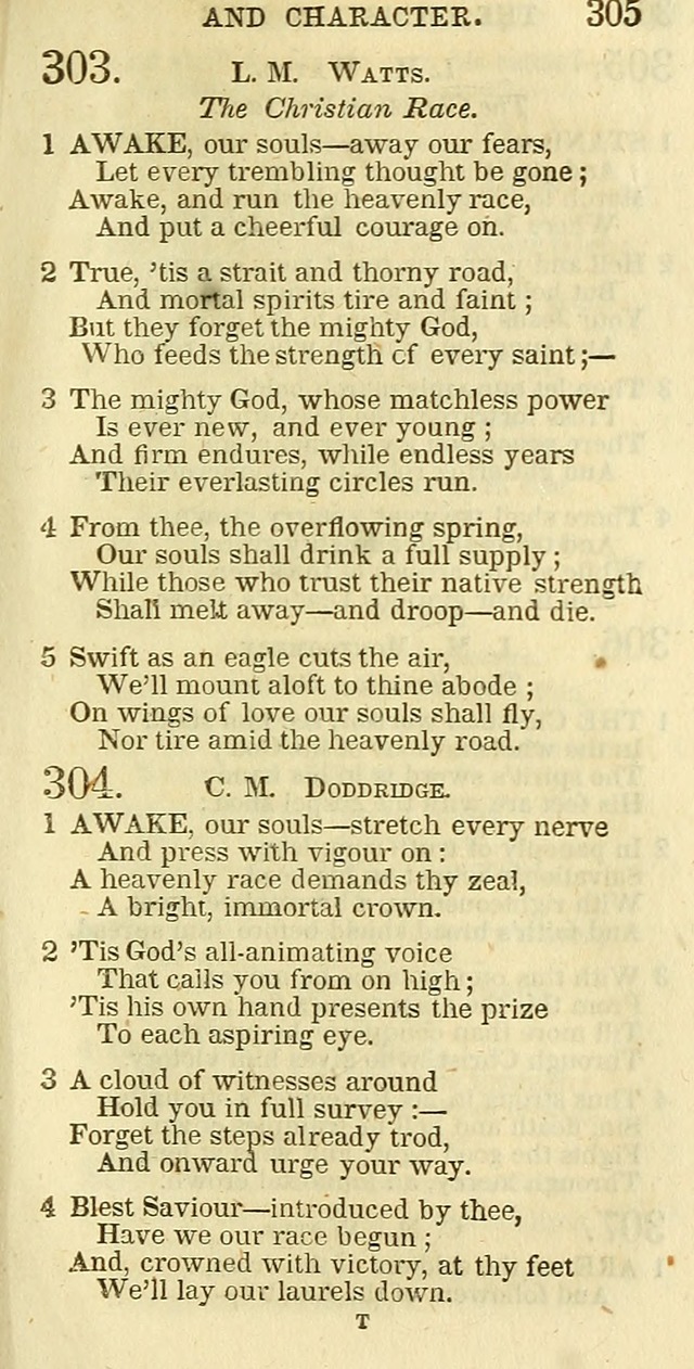 The Christian Psalmist: being a collection of psalms, hymns, and spiritual songs compiled from the most approved authors, and designed as a standard hymn book for public and social worship page 305