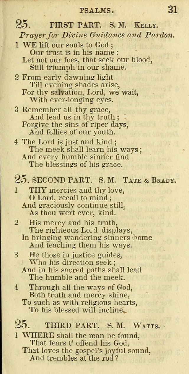 The Christian Psalmist: being a collection of psalms, hymns, and spiritual songs compiled from the most approved authors, and designed as a standard hymn book for public and social worship page 31