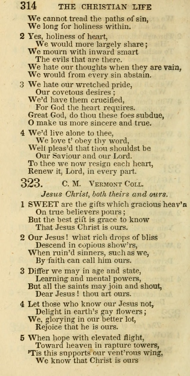 The Christian Psalmist: being a collection of psalms, hymns, and spiritual songs compiled from the most approved authors, and designed as a standard hymn book for public and social worship page 314