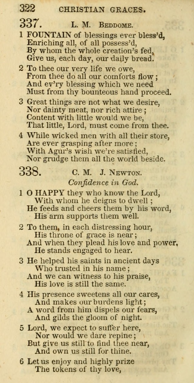 The Christian Psalmist: being a collection of psalms, hymns, and spiritual songs compiled from the most approved authors, and designed as a standard hymn book for public and social worship page 322