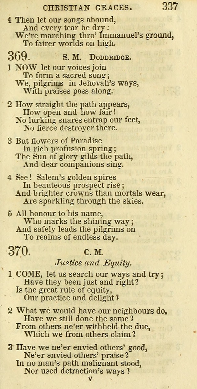 The Christian Psalmist: being a collection of psalms, hymns, and spiritual songs compiled from the most approved authors, and designed as a standard hymn book for public and social worship page 337