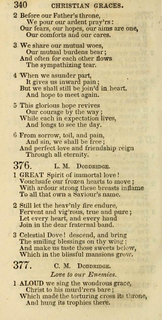 The Christian Psalmist: being a collection of psalms, hymns, and spiritual songs compiled from the most approved authors, and designed as a standard hymn book for public and social worship page 340