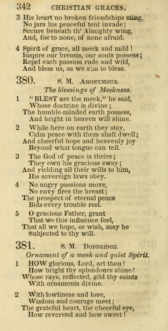 The Christian Psalmist: being a collection of psalms, hymns, and spiritual songs compiled from the most approved authors, and designed as a standard hymn book for public and social worship page 342