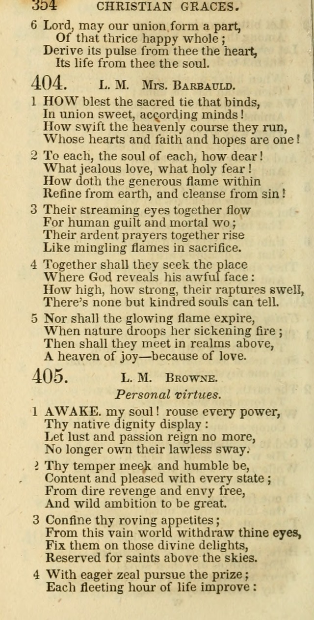 The Christian Psalmist: being a collection of psalms, hymns, and spiritual songs compiled from the most approved authors, and designed as a standard hymn book for public and social worship page 354