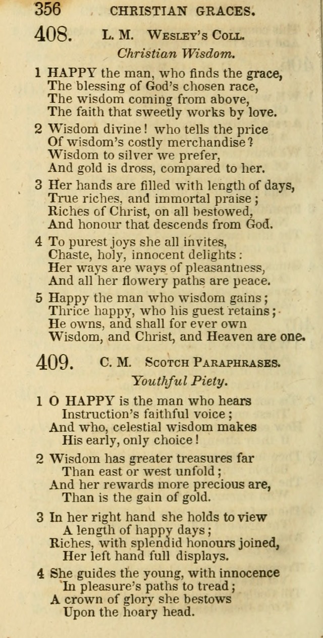 The Christian Psalmist: being a collection of psalms, hymns, and spiritual songs compiled from the most approved authors, and designed as a standard hymn book for public and social worship page 356