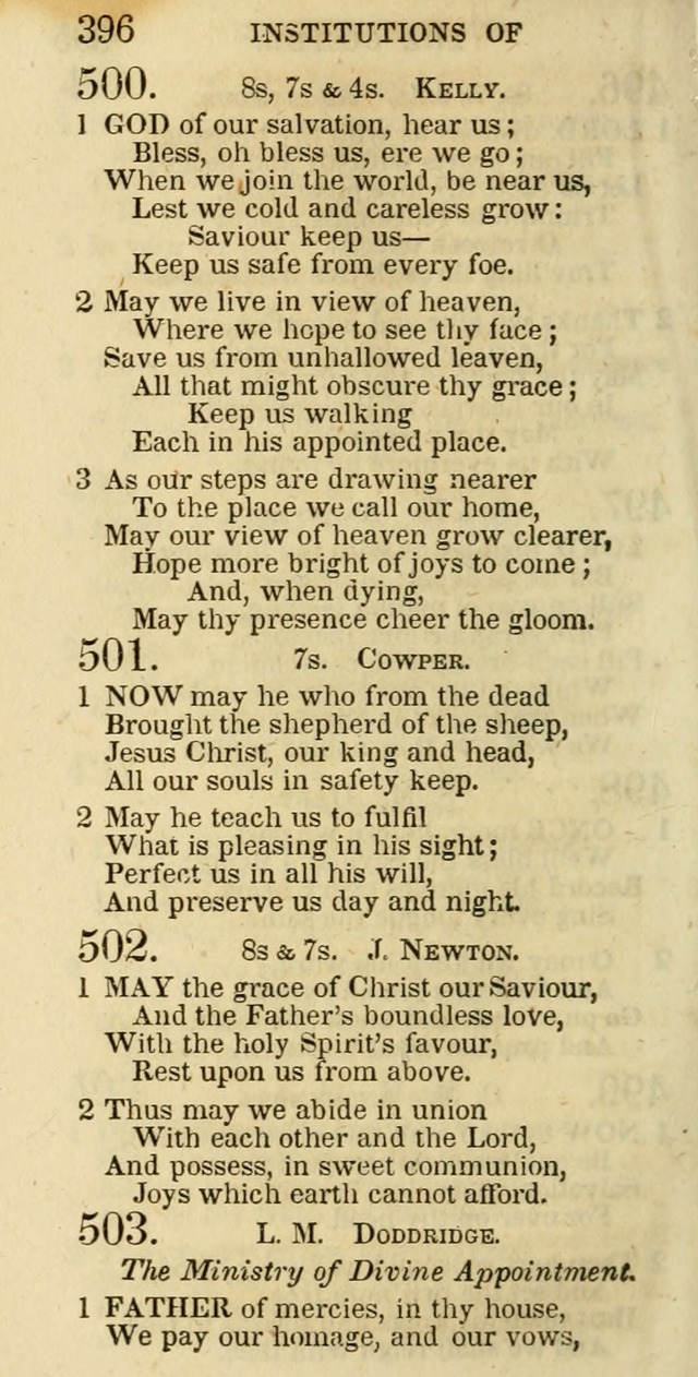 The Christian Psalmist: being a collection of psalms, hymns, and spiritual songs compiled from the most approved authors, and designed as a standard hymn book for public and social worship page 396