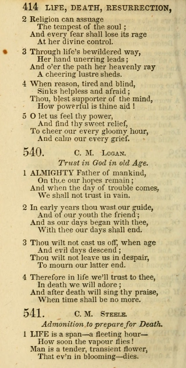 The Christian Psalmist: being a collection of psalms, hymns, and spiritual songs compiled from the most approved authors, and designed as a standard hymn book for public and social worship page 414