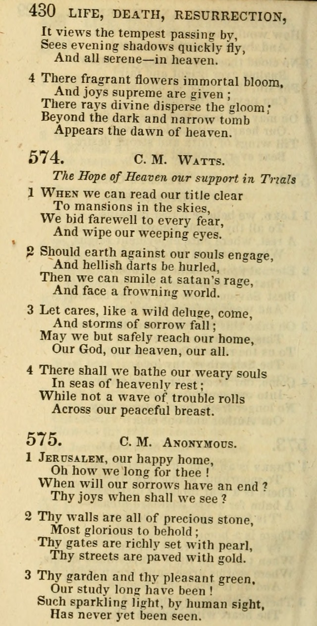 The Christian Psalmist: being a collection of psalms, hymns, and spiritual songs compiled from the most approved authors, and designed as a standard hymn book for public and social worship page 430