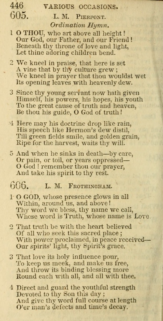 The Christian Psalmist: being a collection of psalms, hymns, and spiritual songs compiled from the most approved authors, and designed as a standard hymn book for public and social worship page 446