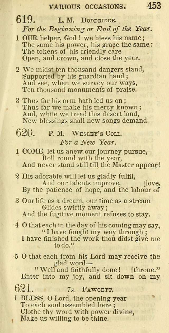 The Christian Psalmist: being a collection of psalms, hymns, and spiritual songs compiled from the most approved authors, and designed as a standard hymn book for public and social worship page 453