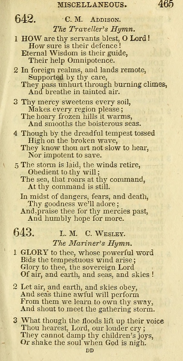 The Christian Psalmist: being a collection of psalms, hymns, and spiritual songs compiled from the most approved authors, and designed as a standard hymn book for public and social worship page 465