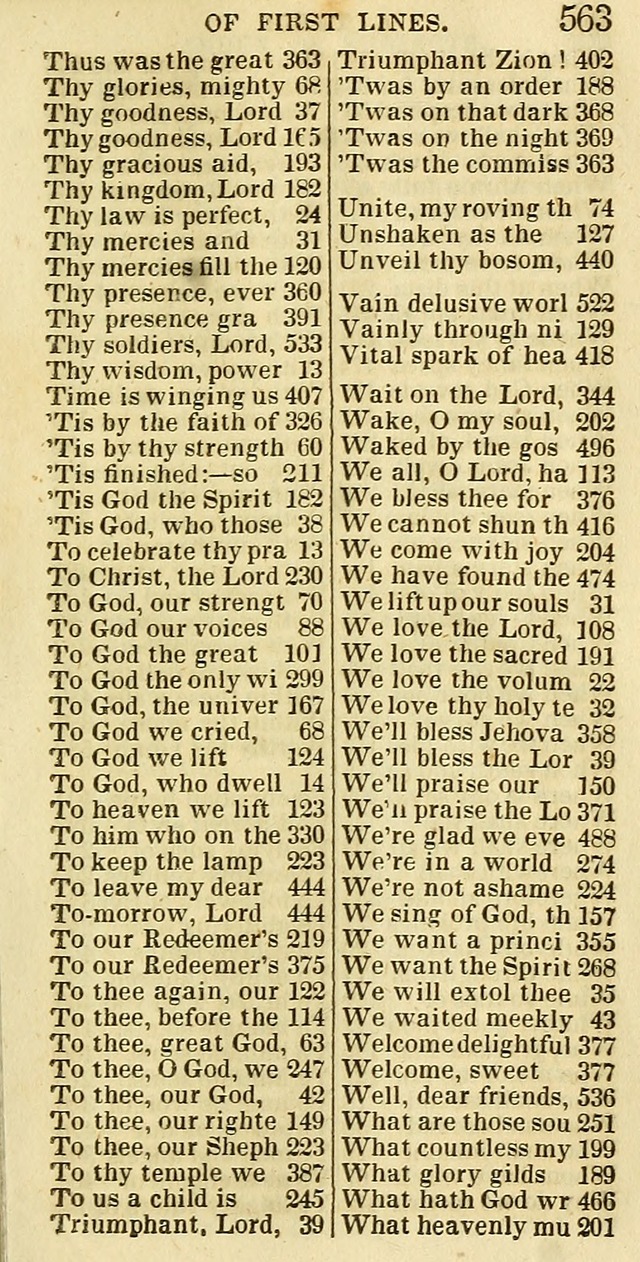 The Christian Psalmist: being a collection of psalms, hymns, and spiritual songs compiled from the most approved authors, and designed as a standard hymn book for public and social worship page 563