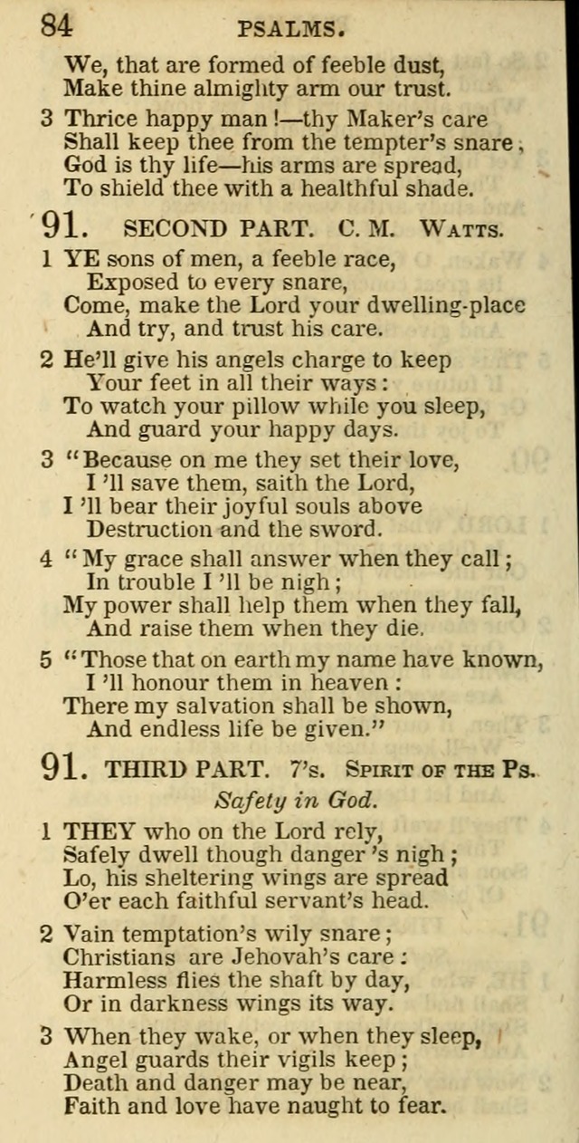 The Christian Psalmist: being a collection of psalms, hymns, and spiritual songs compiled from the most approved authors, and designed as a standard hymn book for public and social worship page 84