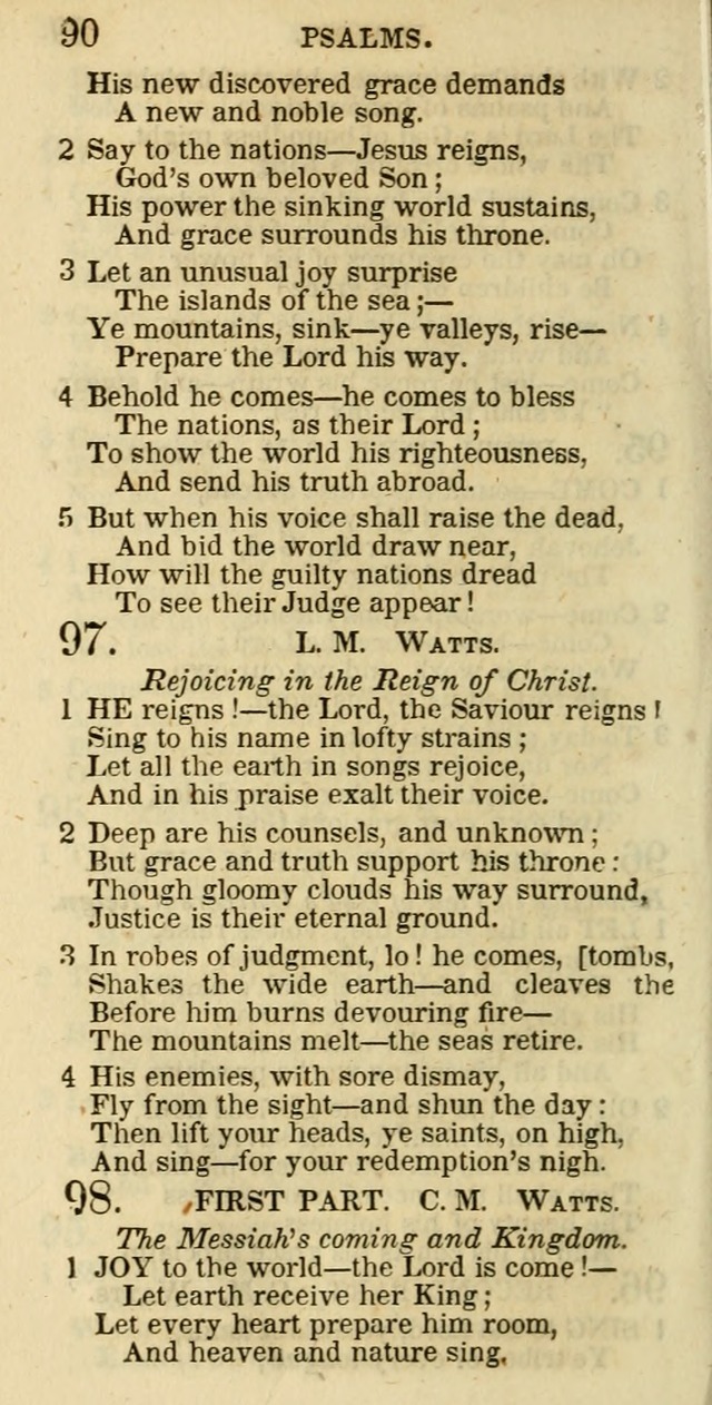 The Christian Psalmist: being a collection of psalms, hymns, and spiritual songs compiled from the most approved authors, and designed as a standard hymn book for public and social worship page 90