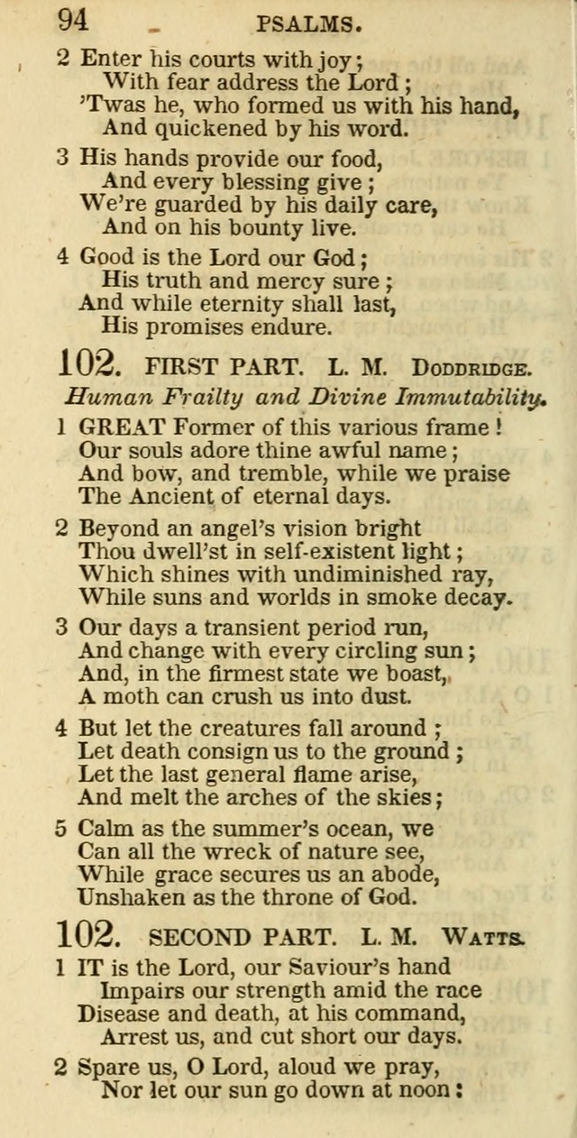 The Christian Psalmist: being a collection of psalms, hymns, and spiritual songs compiled from the most approved authors, and designed as a standard hymn book for public and social worship page 94