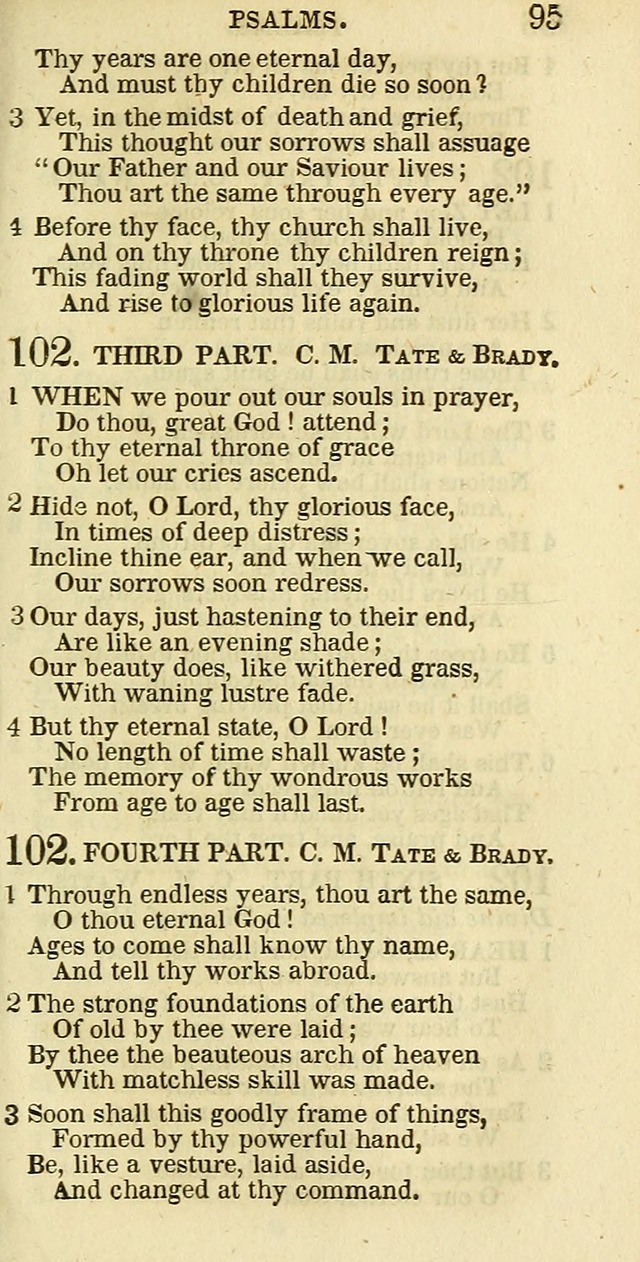 The Christian Psalmist: being a collection of psalms, hymns, and spiritual songs compiled from the most approved authors, and designed as a standard hymn book for public and social worship page 95