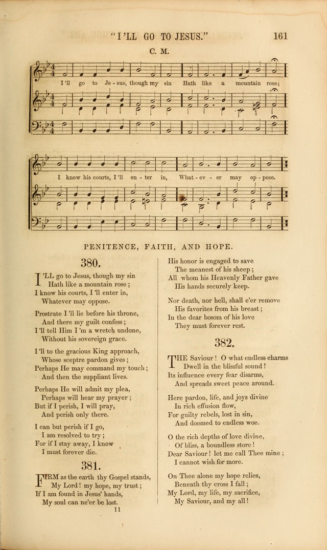 Church Pastorals, hymns and tunes for public and social worship page 161