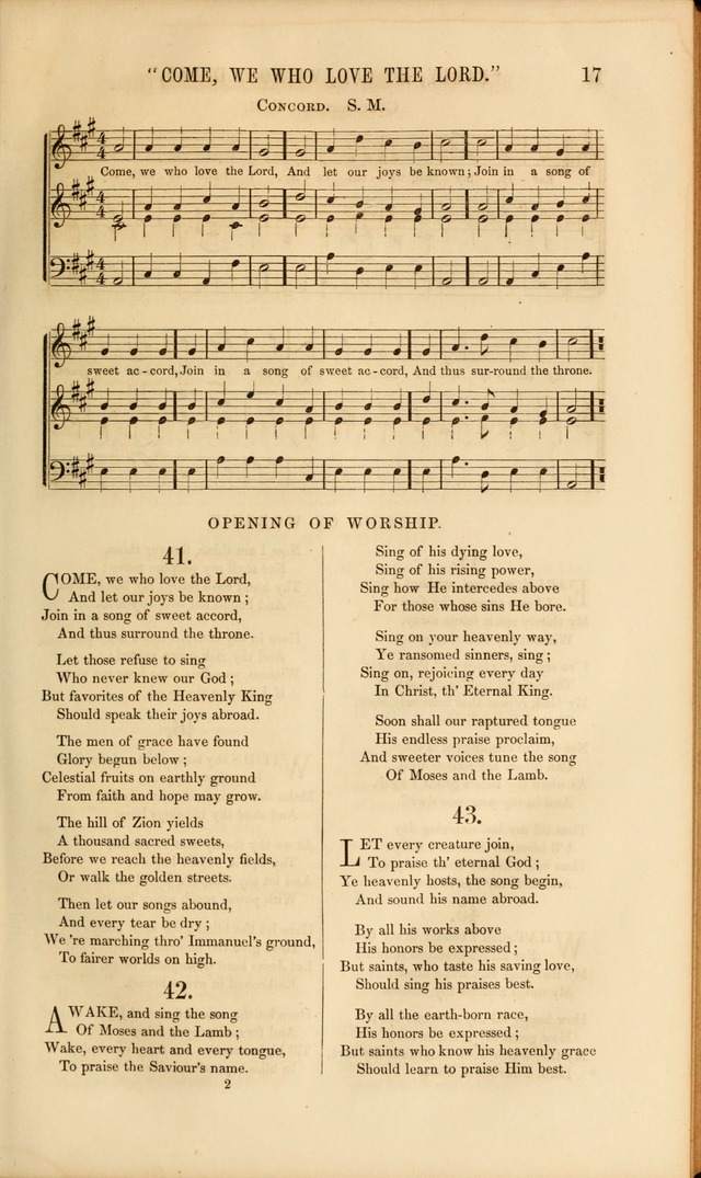 Church Pastorals, hymns and tunes for public and social worship page 17