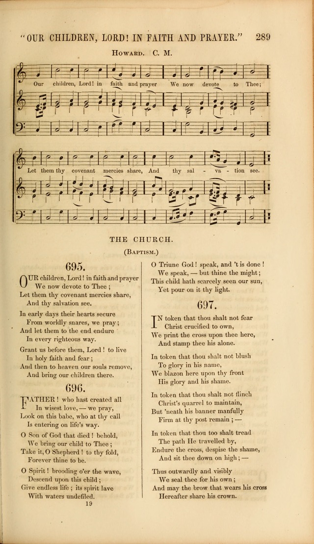 Church Pastorals, hymns and tunes for public and social worship page 289