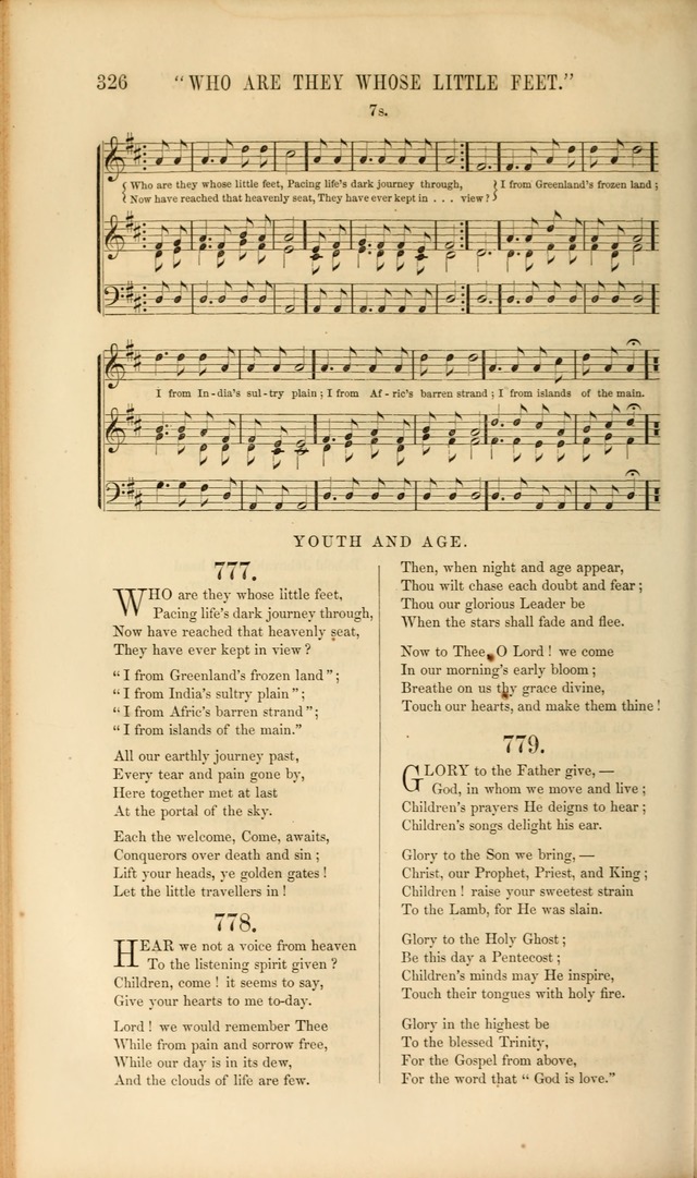 Church Pastorals, hymns and tunes for public and social worship page 326