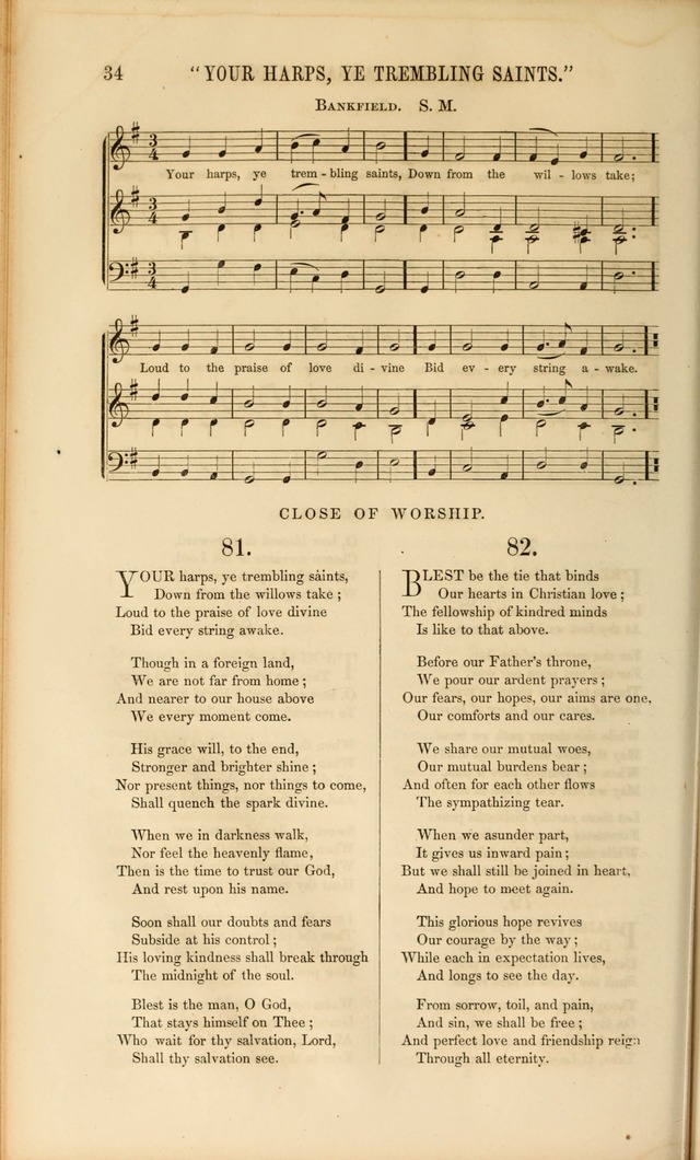 Church Pastorals, hymns and tunes for public and social worship page 34