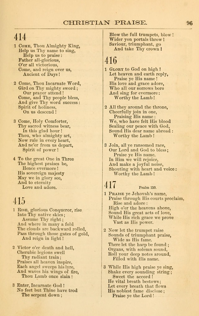 Christian Praise: hymns and tunes for the use of the Baptist churches page 188