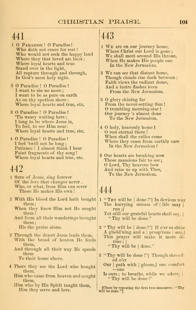 Christian Praise: hymns and tunes for the use of the Baptist churches page 204