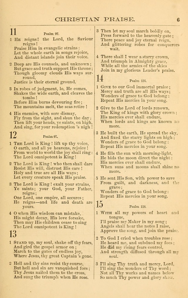 Christian Praise: hymns and tunes for the use of the Baptist churches page 8