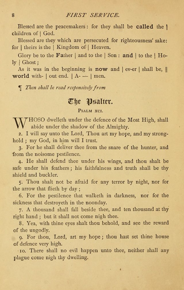 The Church Porch: a service book and hymnal for Sunday schools page 8