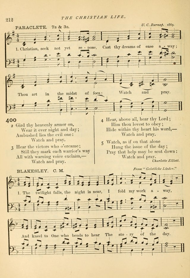 Christian Praise: a manual of worship for public, social and private devotion page 225